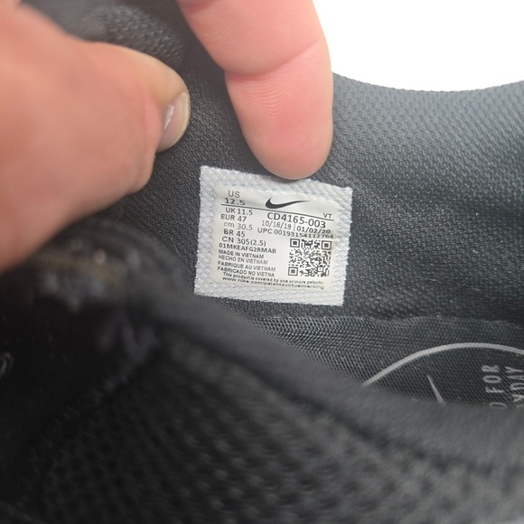 Nike Air‎ Max Excee Black Men's Running Sneakers CD4165-003 Sz 12.5 EUC - Picture 8 of 8